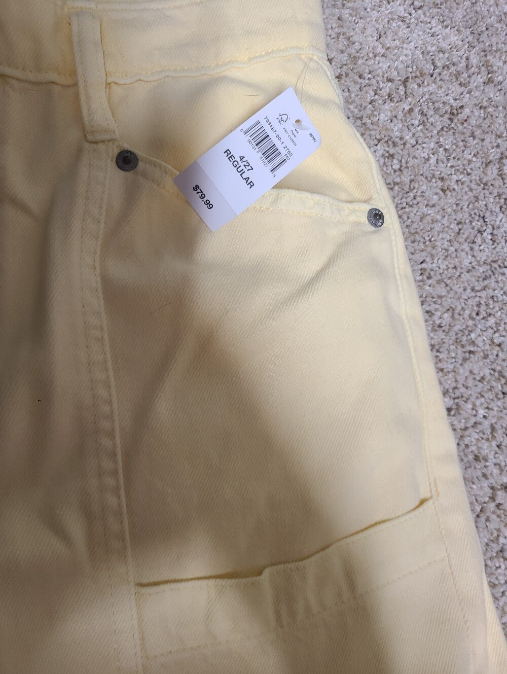 Gap Super Soft Mid Rise Baggy Utility Jeans - Picture 4 of 7
